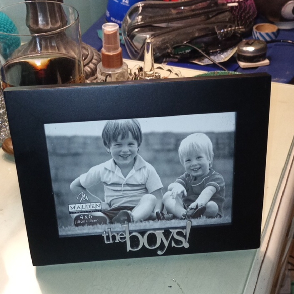 Malden Black Photo Frame with 'The Boys' Design